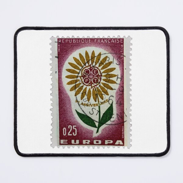 Item preview, Vintage French Europa Flower Postage Stamp designed and sold by red-amber65.