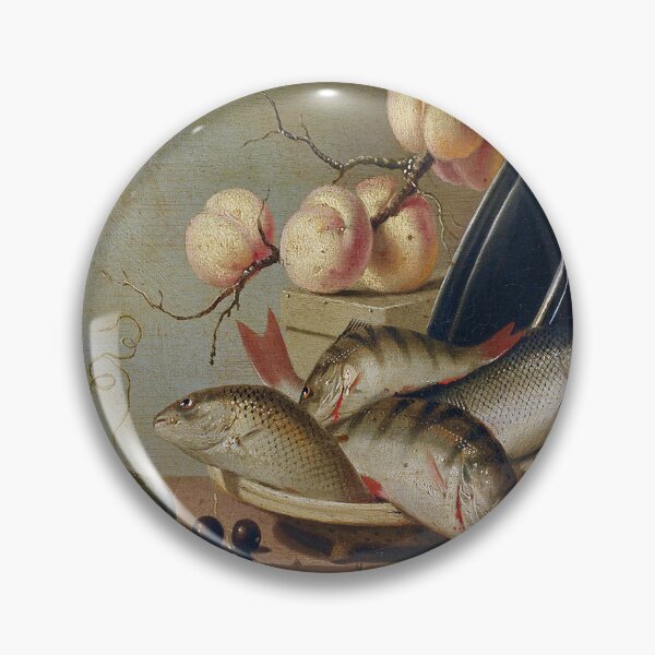 Item preview, Vintage Art | Still Life with Fish and Fruit designed and sold by UBU-space.