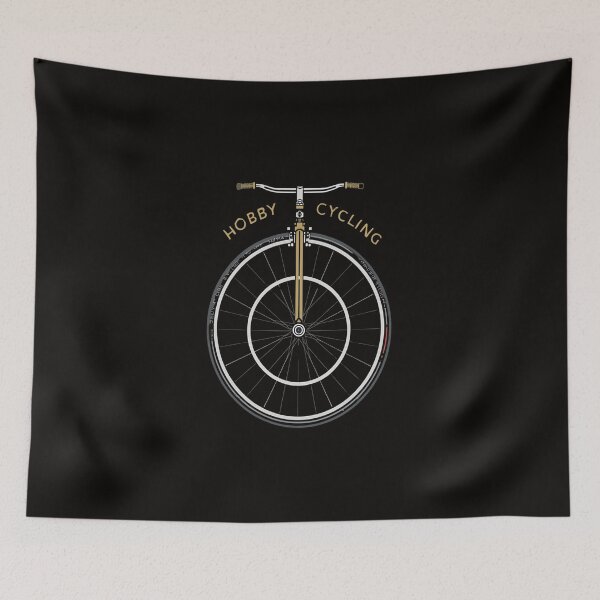 Item preview, Hobby Cycling – Minimal Retro Front Wheel Design designed and sold by The Mystic Richard.