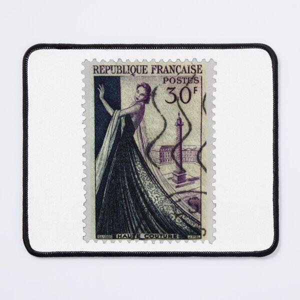 Item preview, Vintage French Haute Couture Postage Stamp designed and sold by red-amber65.