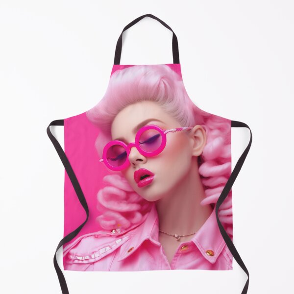 Item preview, Emotion pink wig woman. Wide open mouth. Pink lips makeup designed and sold by anytka.