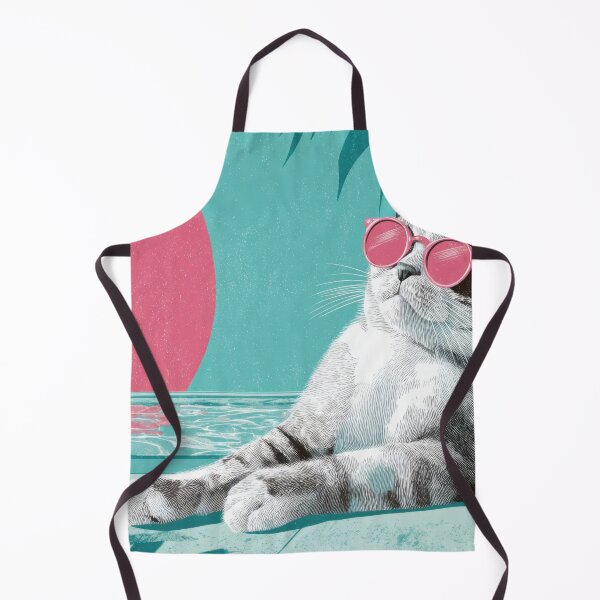 Item preview, Cool cat relaxing by the pool designed and sold by anytka.