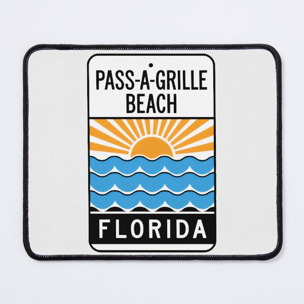Item preview, Pass-a-Grille Beach Florida - Sign designed and sold by TheOldMittenIllustrated.