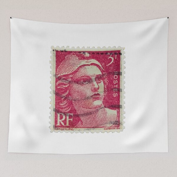 Item preview, Vintage France Liberty Red Postage Stamp designed and sold by red-amber65.
