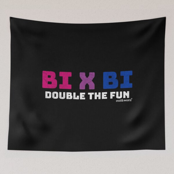 Item preview, BI x BI / Double The Fun - Bisexual Design designed and sold by outandworn.