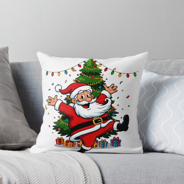 Item preview, Dancing Santa by the Tree – Joyful Christmas Celebration Design designed and sold by meesub.