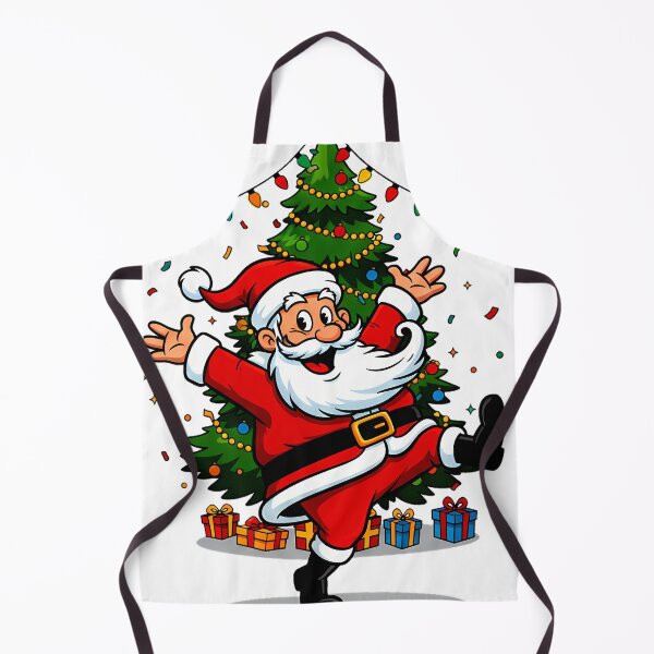 Item preview, Dancing Santa by the Tree – Joyful Christmas Celebration Design designed and sold by meesub.