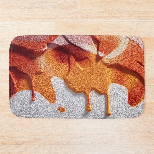 Item preview, Bright orange mural on wall designed and sold by anytka.