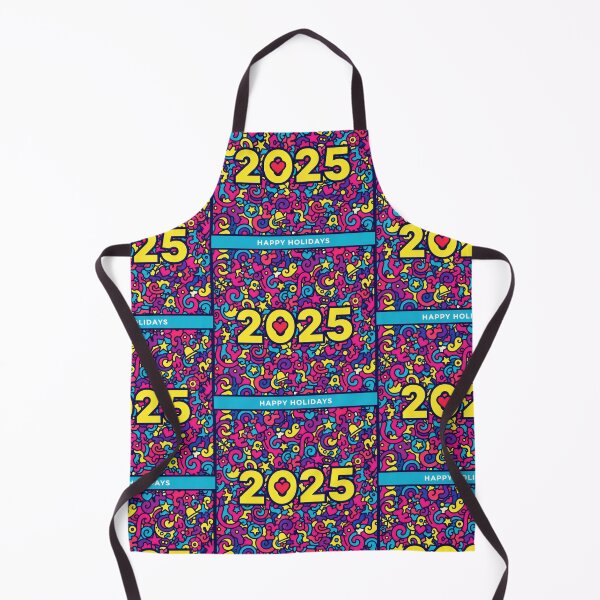Item preview, 2025 Happy Holidays Colorful Heart Celebration Design designed and sold by SplashTastic.
