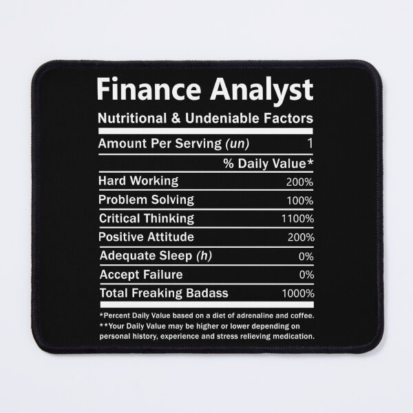 Item preview, Finance Analyst designed and sold by Streanin.