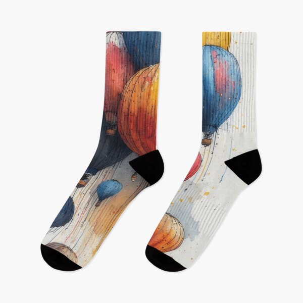 Item preview, Colorful watercolor hot air balloons in the sky designed and sold by Mianku | Für das Leben.