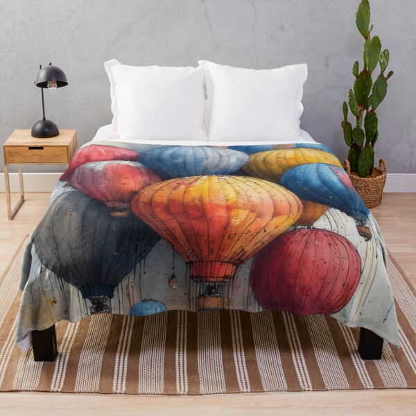 Item preview, Colorful watercolor hot air balloons in the sky designed and sold by Mianku | Für das Leben.