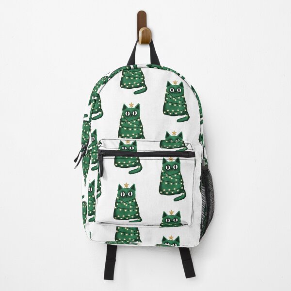 Item preview, Watercolor green Christmas cat  designed and sold by ezuldeen48.