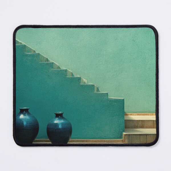 Item preview, Blue vases by the stairs designed and sold by anytka.