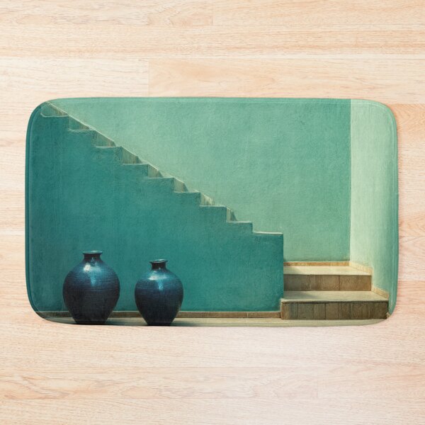 Item preview, Blue vases by the stairs designed and sold by anytka.
