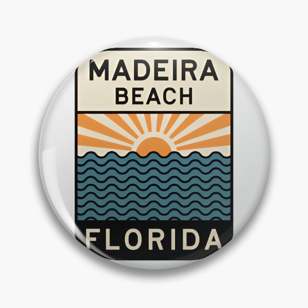Item preview, Madeira Beach Florida - Sign designed and sold by TheOldMittenIllustrated.