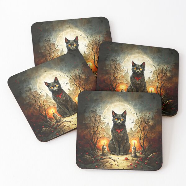 Item preview, Gothic black cat designed and sold by Made-by-Gus.