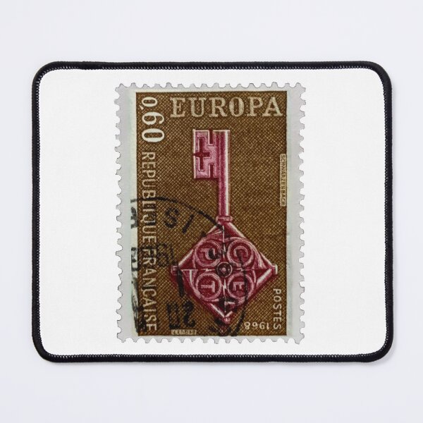 Item preview, Vintage Red Key French Postage Stamp designed and sold by red-amber65.