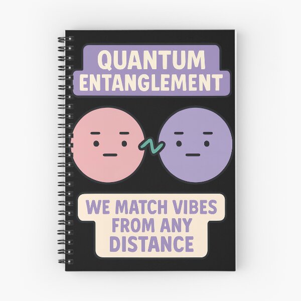 Item preview, Quantum Entanglement Funny Physics Vibes Design designed and sold by TeeTimeTreasure.