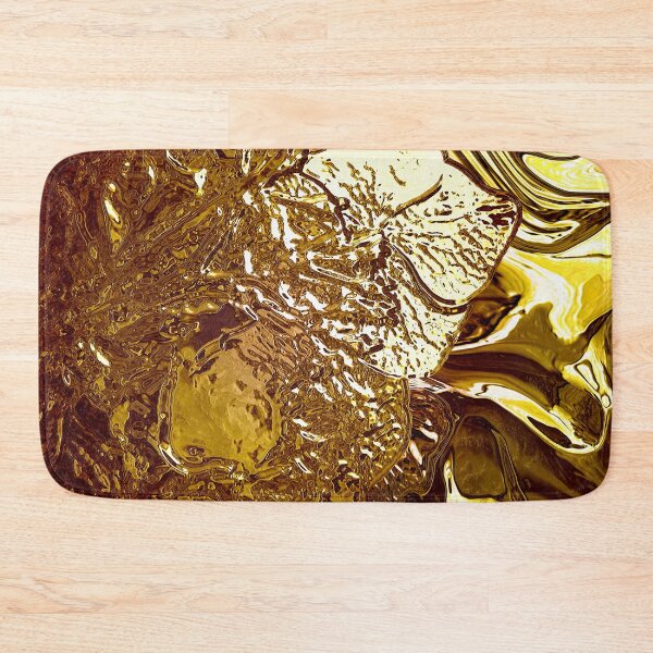 Item preview, Geometric Pattern of Floral Ornament in Ocher and Golden designed and sold by mavicfe.