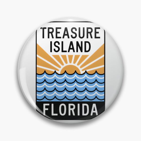 Artikelvorschau, Treasure Island, Florida – Strandschild entworfen und verkauft von TheOldMittenIllustrated.
