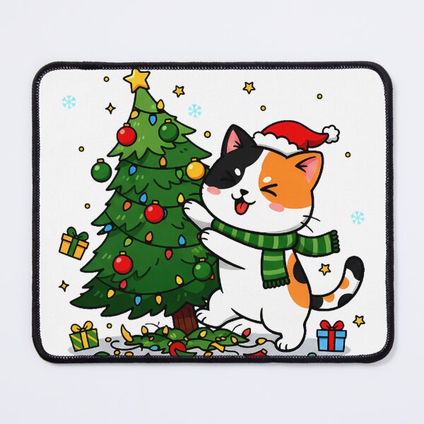 Item preview, Calico Cat in Christmas Tree – Festive Feline Chaos Design designed and sold by meesub.