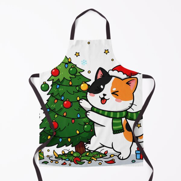 Item preview, Calico Cat in Christmas Tree – Festive Feline Chaos Design designed and sold by meesub.