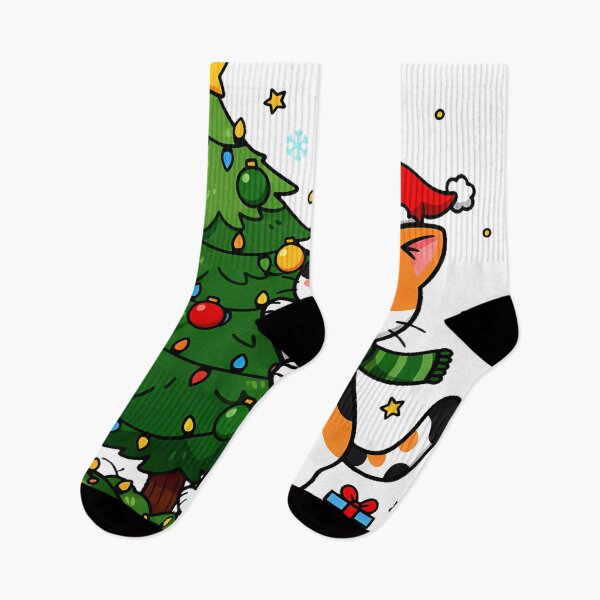 Item preview, Calico Cat in Christmas Tree – Festive Feline Chaos Design designed and sold by meesub.