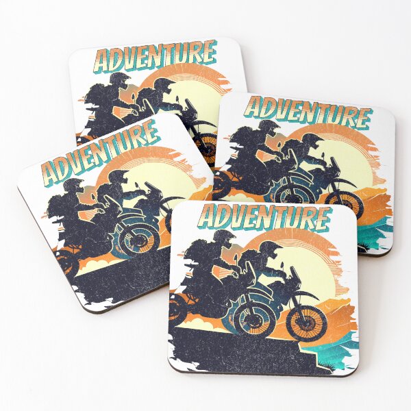 Item preview, Adventure Bike Riders – Sunset Silhouette ADV Touring Design designed and sold by Speeddust.