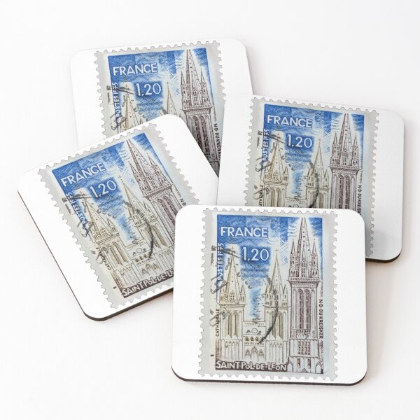 Artikelvorschau, Vintage-Briefmarke aus Saint Pol De Leon, Frankreich entworfen und verkauft von red-amber65.