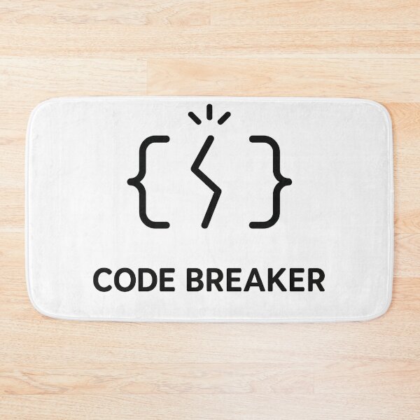 Item preview, Code Breaker Debugging Meme – Minimal Dev Humor Line Art designed and sold by techy-rrr.