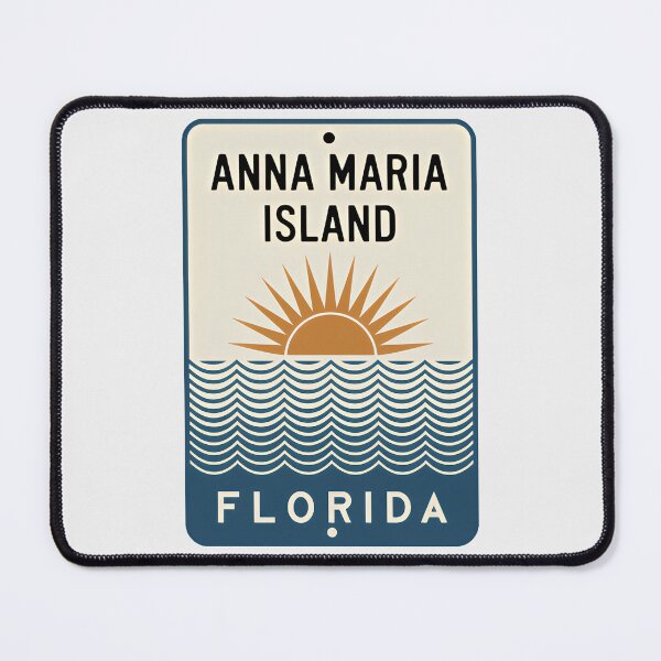 Item preview, Anna Maria Island Florida - Beach Sign designed and sold by TheOldMittenIllustrated.