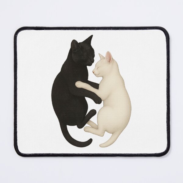 Item preview, Yin Yang Cats – Black and White Harmony Cats designed and sold by BloomOfDesign.
