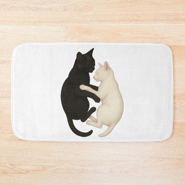 Item preview, Yin Yang Cats – Black and White Harmony Cats designed and sold by BloomOfDesign.