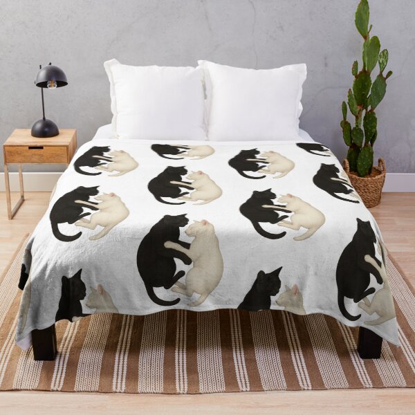 Item preview, Yin Yang Cats – Black and White Harmony Cats designed and sold by BloomOfDesign.