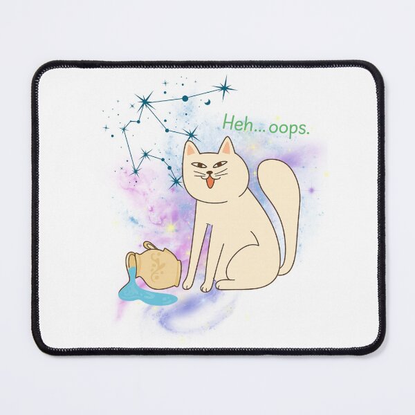 Item preview, Aquarius Cat – Cosmic Water Mischief designed and sold by FeelCreations.