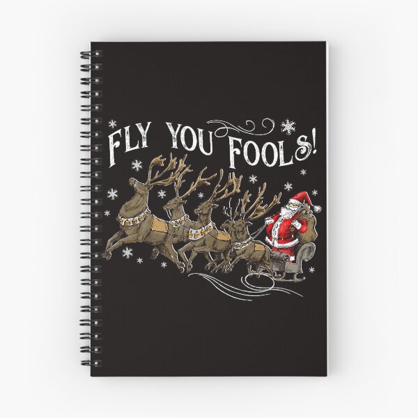 Item preview, Fly You Fools Santa Sleigh Funny Winter Scene designed and sold by torildorxop.