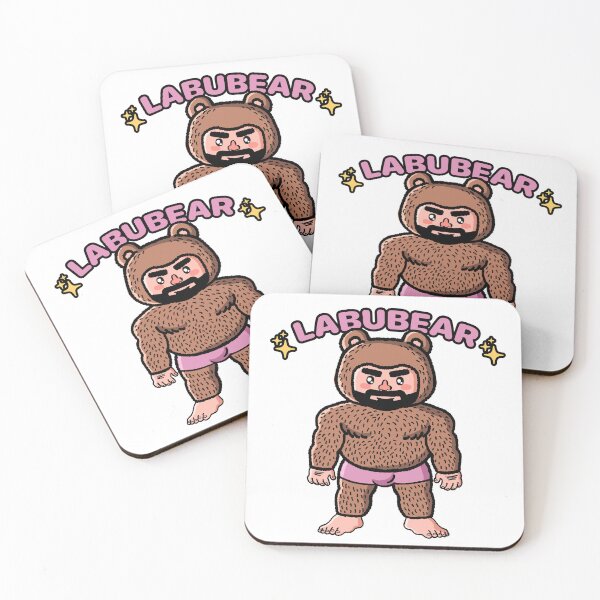 Item preview, LABUBEAR: Cute Hairy Gay Bear Pun | Labubu Parody, Bear Pride Art designed and sold by maledystopia.