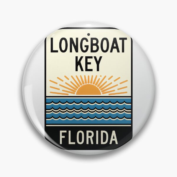 Item preview, Longboat Key Florida - Beach Sign designed and sold by TheOldMittenIllustrated.