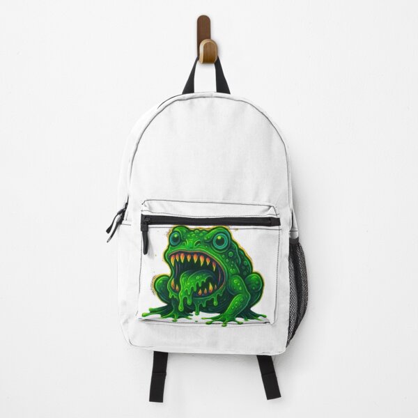 Item preview, Radioactive Monster Frog – Toxic Neon Mutant Frog designed and sold by GlowAIDesigns.