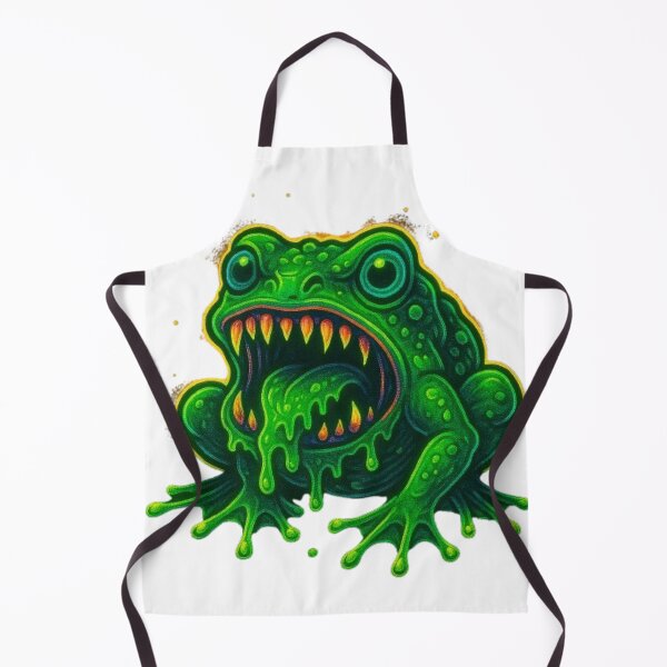 Item preview, Radioactive Monster Frog – Toxic Neon Mutant Frog designed and sold by GlowAIDesigns.