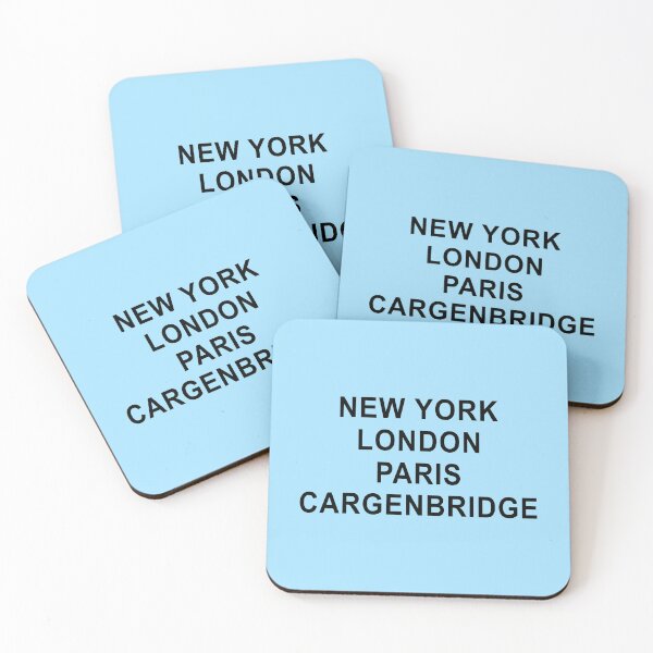 Item preview, New York, London, Paris, Cargenbridge designed and sold by Jeallan Designs.
