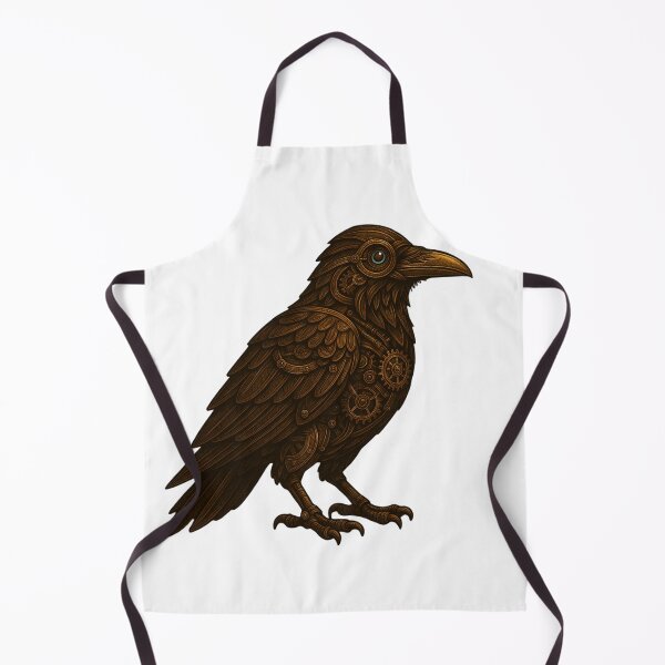 Item preview, Steampunk Crow – Mechanical Brass Sentinel designed and sold by Papier Atelier Art.