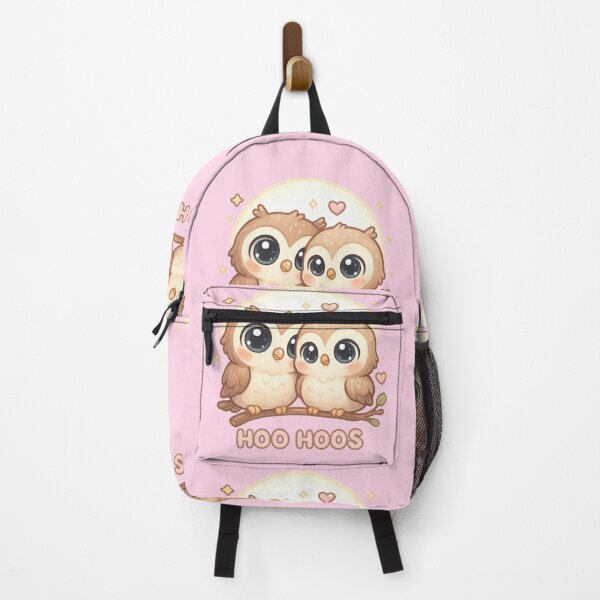 Item preview, HOO HOOS – Chibi Owls Under Moonlight (Cute Pastel Illustration) designed and sold by JonelCrafts.