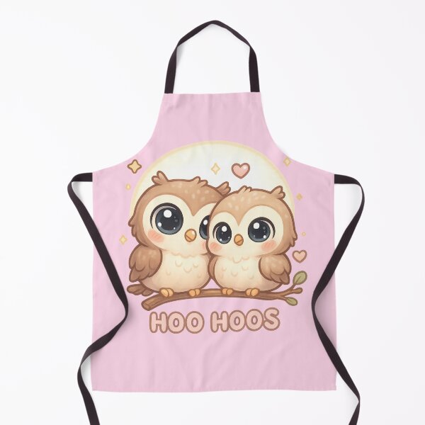 Item preview, HOO HOOS – Chibi Owls Under Moonlight (Cute Pastel Illustration) designed and sold by JonelCrafts.