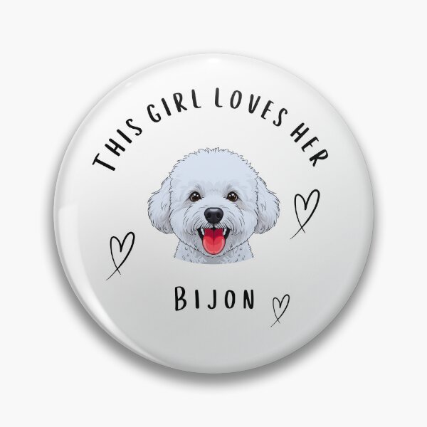 Item preview, This Girl Loves Her Bijon - Black Text designed and sold by AndysTeeShop.