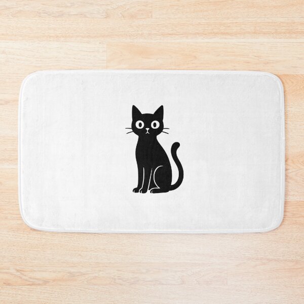 Item preview, Mystic Black Cat Silhouette with Big Eyes designed and sold by  ADBIB Design.