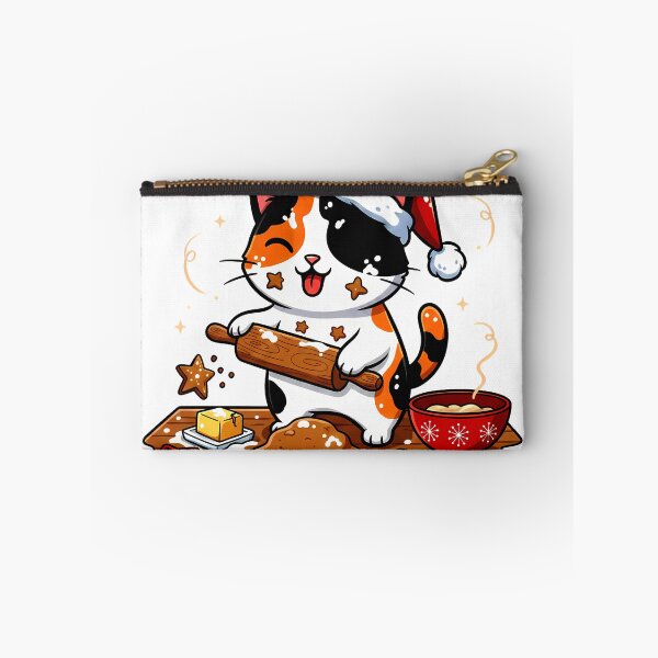 Item preview, Calico Cat Baking Cookies – Whimsical Christmas Kitchen Design designed and sold by meesub.
