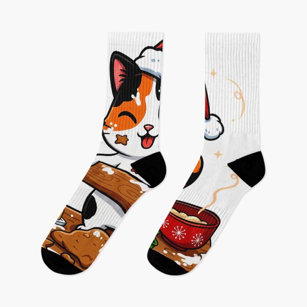 Item preview, Calico Cat Baking Cookies – Whimsical Christmas Kitchen Design designed and sold by meesub.