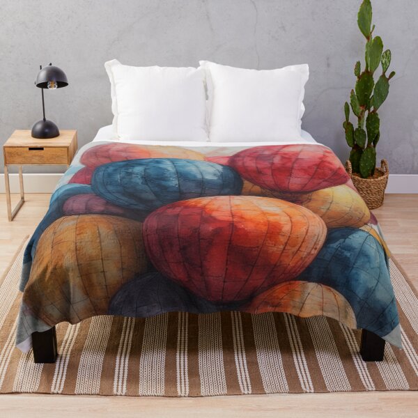 Item preview, Watercolor illustration of colorful hot air balloons designed and sold by Mianku | Für das Leben.